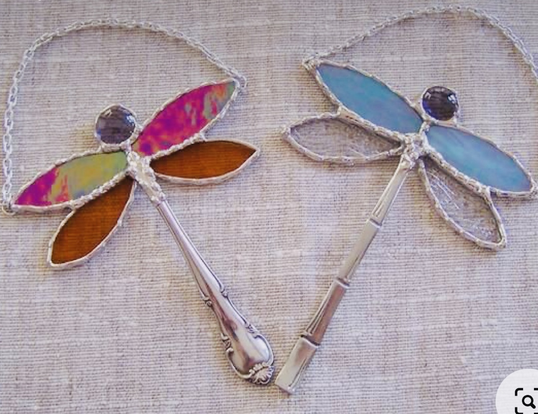 Stained Glass Dragonflies