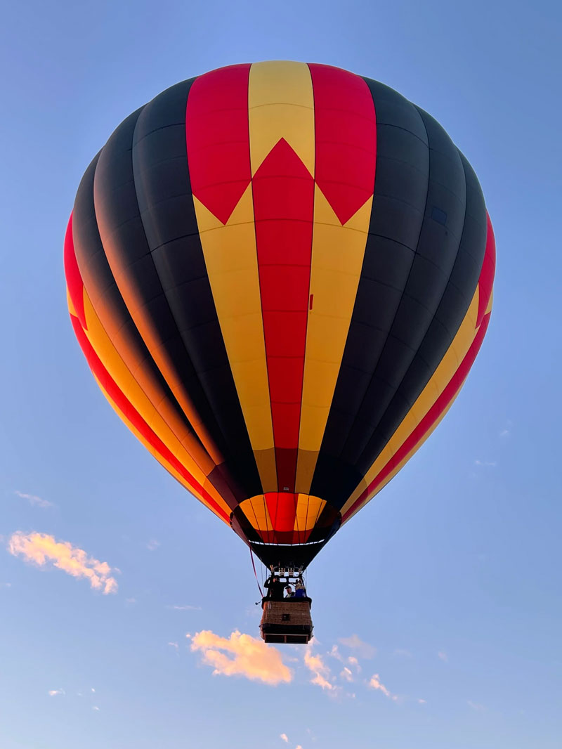 Hot air balloon rides